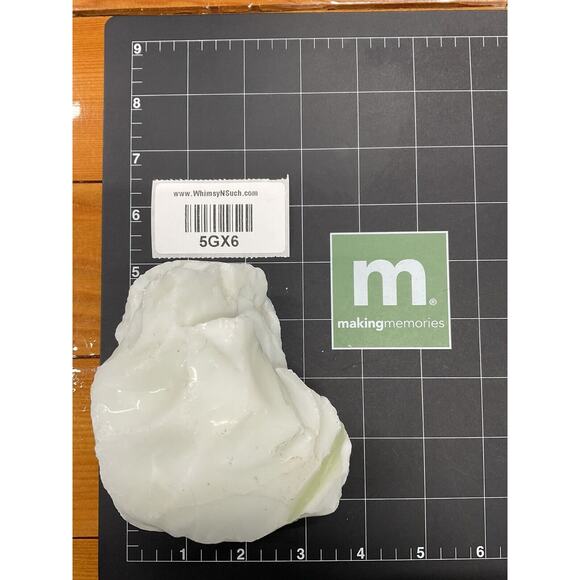 Custard Vaseline Art Glass Cullet Glowing Uranium Manganese Slag Glass #5GX6 - Picture 7 of 7